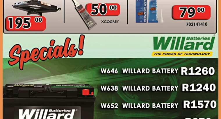 Workshop Specials Discounter Midas 7-17 April!