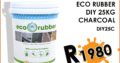 Eco Rubber DIY 25KG Charcoal ONLY R1980 at Midas Witbank!