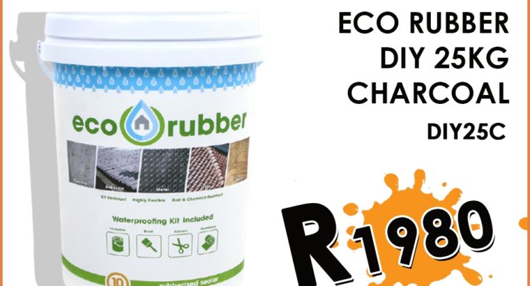 Eco Rubber DIY 25KG Charcoal ONLY R1980 at Midas Witbank!