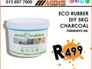 Eco Rubber DIY 5KG Charcoal ONLY R499 at Midas Witbank!