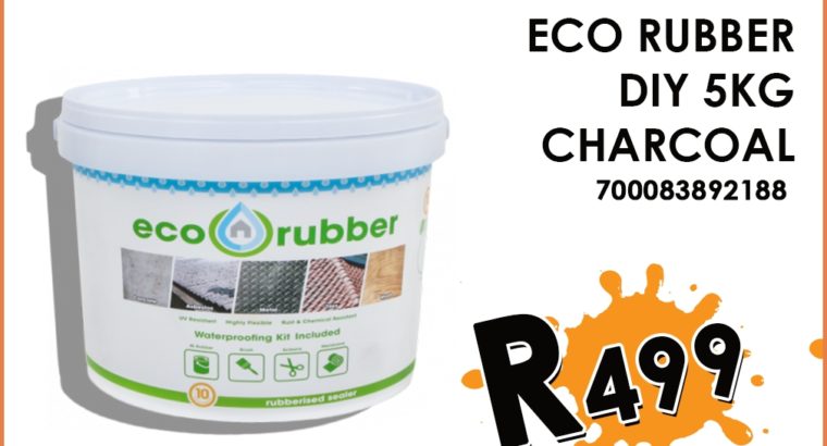 Eco Rubber DIY 5KG Charcoal ONLY R499 at Midas Witbank!