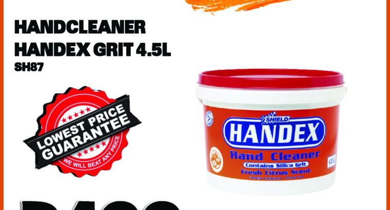 Handex Hand Cleaner Grit 4.5L ONLY R199 at Wierdapark Midas!