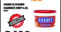Handex Hand Cleaner Grit 4.5L ONLY R199 at Midas Witbank!