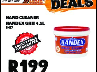 Handex Hand Cleaner Grit 4.5L ONLY R199 at Midas Witbank!