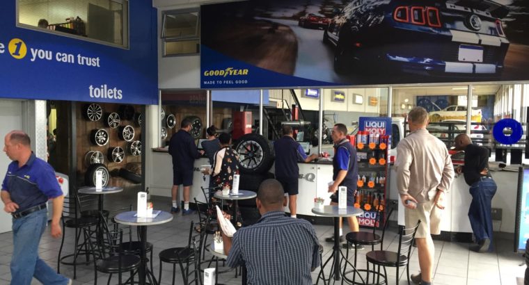 Fully Equipped Franchised Tyre Fitment Centre based in Fourways