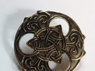 Vintage Viking Shield Pin Brooch