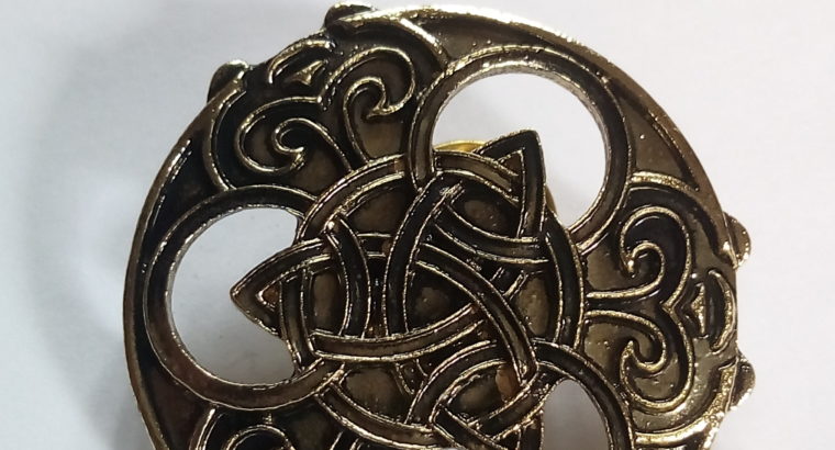 Vintage Viking Shield Pin Brooch
