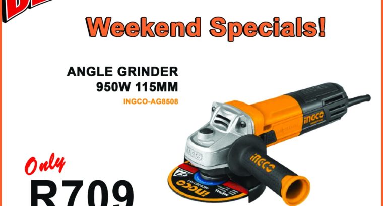 INGCO Angle Grinder 950W 115MM ONLY R709