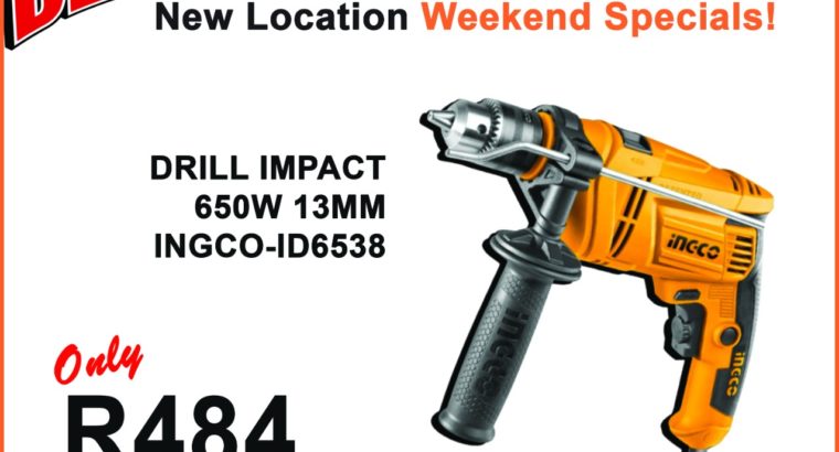 INGCO Impact Drill 650W 13MM ONLY R484