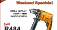 INGCO Impact Drill 650W 13MM ONLY R484