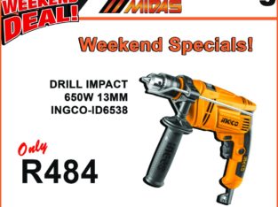 INGCO Impact Drill 650W 13MM ONLY R484