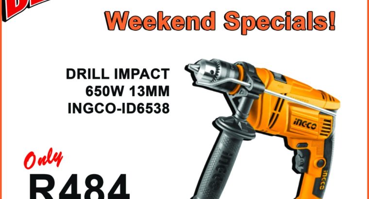 INGCO Impact Drill 650W 13MM ONLY R484