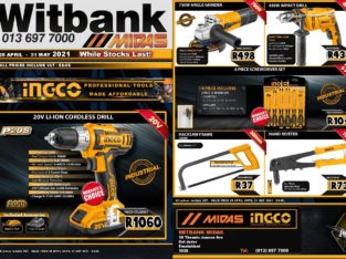 INGCO Power Tools SALE now on at Midas Witbank!