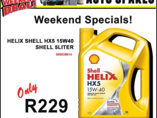 Shell Helix HX5 15W40 5 Liter ONLY R229