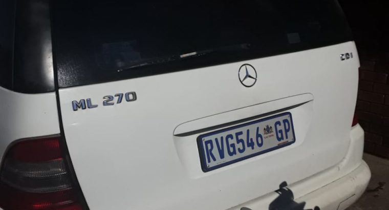 MERCEDS ML27C CDI STRIPPING FOR SPARES