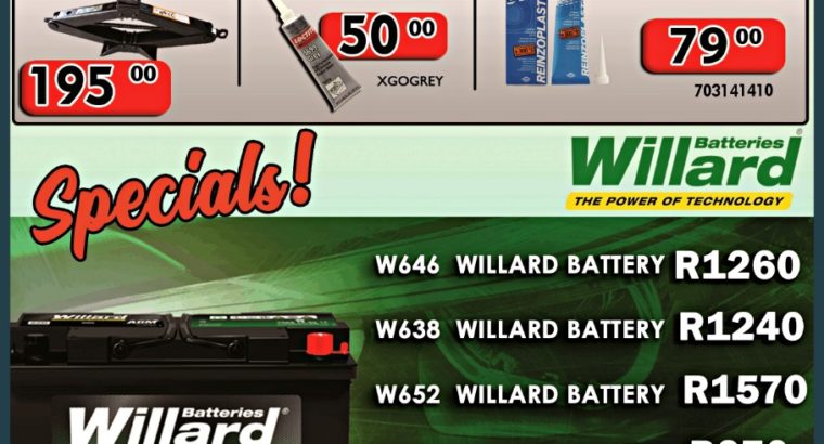 Workshop Specials Modimolle Spares 7-17 April!