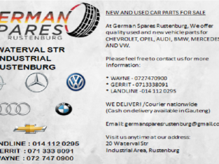 NEW AND USED PARTS FOR SALE