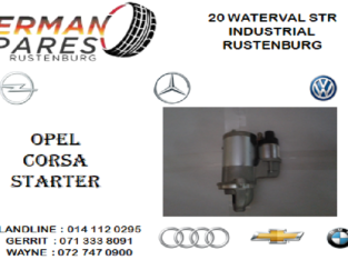 OPEL CORSA STARTER FOR SALE