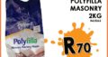 Polyfilla Masonry 2KG ONLY R70 at Midas Witbank!