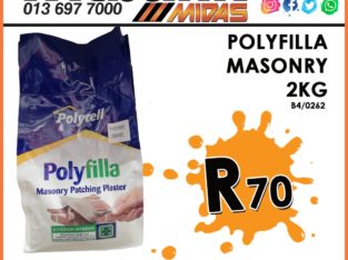 Polyfilla Masonry 2KG ONLY R70 at Midas Witbank!