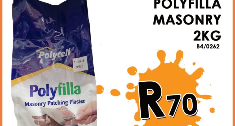 Polyfilla Masonry 2KG ONLY R70 at Midas Witbank!