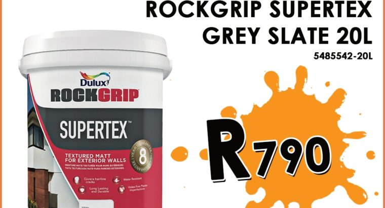 Dulux Rockgrip Supertex Grey Slate 20L ONLY R790 at Midas Witbank