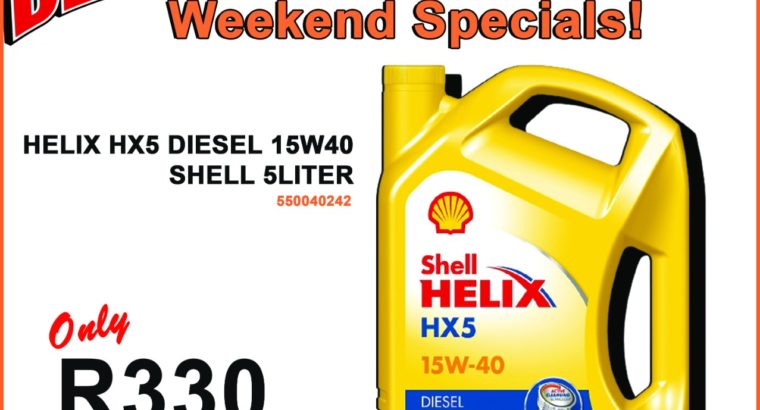 Shell Helix HX5 Diesel 15W40 5 Liter ONLY R330