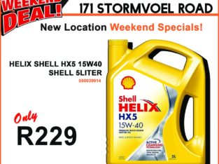 Shell Helix HX5 15W40 5 Liter ONLY R229 at East-Lynne Midas!
