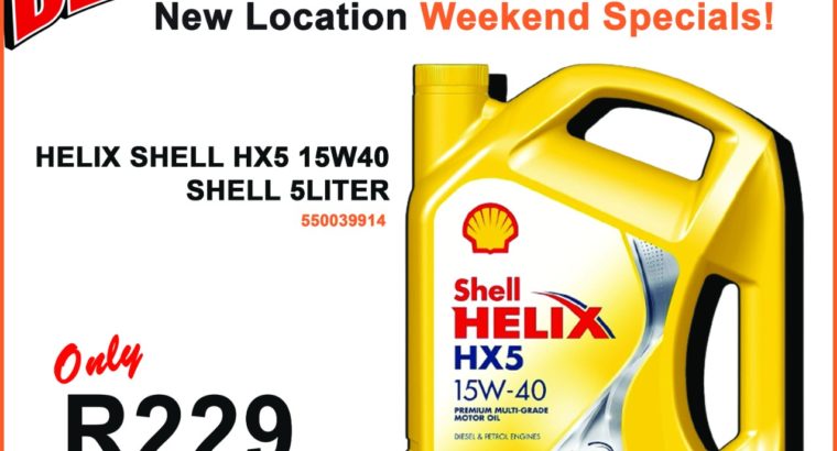Shell Helix HX5 15W40 5 Liter ONLY R229 at East-Lynne Midas!