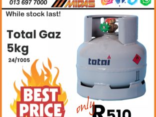 Total Gaz 5kg ONLY R510 at Midas Witbank!