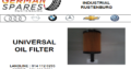 UNIVERSAL OIL FILTER FOR SALE
