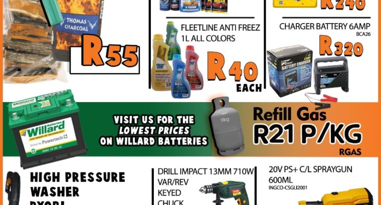 Unbeatable Weekend Specials at Modimolle Spares
