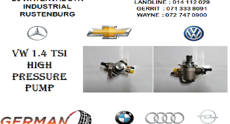 VW 1.4 TSI HIGH PRESSURE PUMP FOR SALE