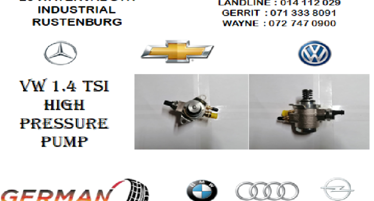VW 1.4 TSI HIGH PRESSURE PUMP FOR SALE