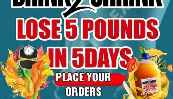 Drink2Shrink juice with lurralife.