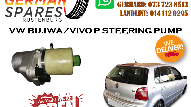VW BUJWA/VIVO POWER STEERING PUMP FOR SALE