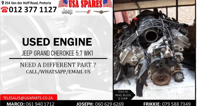 JEEP GRAND CHEROKEE 5.7 WK1 USED PETROL ENGINE