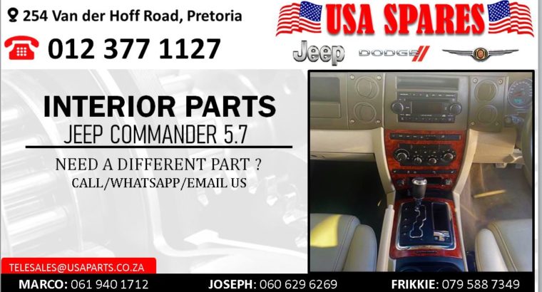 JEEP COMMANDER 5.7 NEW & USED INTERIOR SPARES/PARTS
