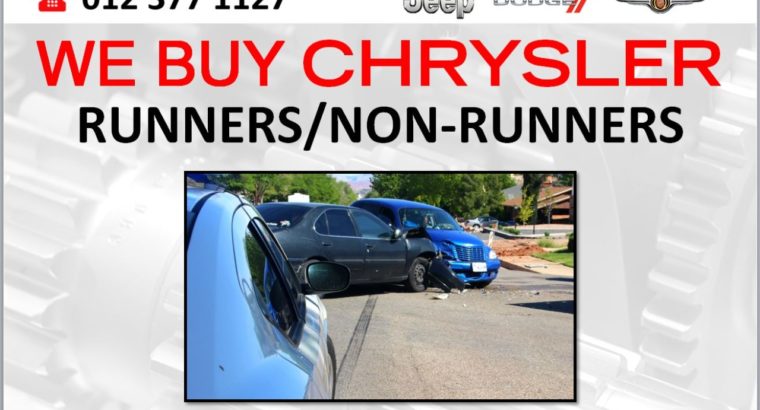 WE BUY CHRYSLER RUNNERS & NON RUNNERS FOR PARTS