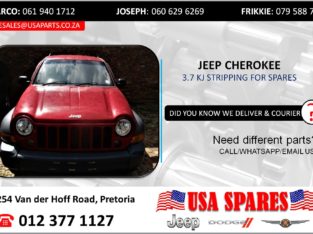 JEEP CHEROKEE 3.7 KJ STRIPPING FOR USED SPARES/PARTS