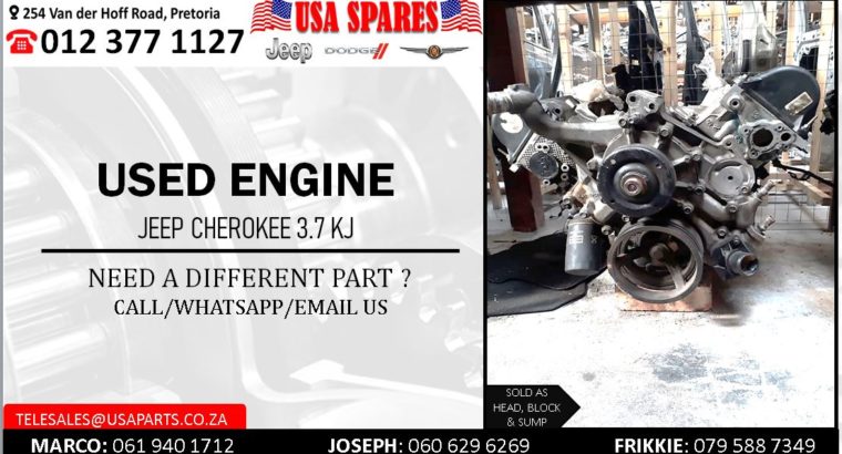 JEEP CHEROKEE 3.7 KJ USED PETROL ENGINE