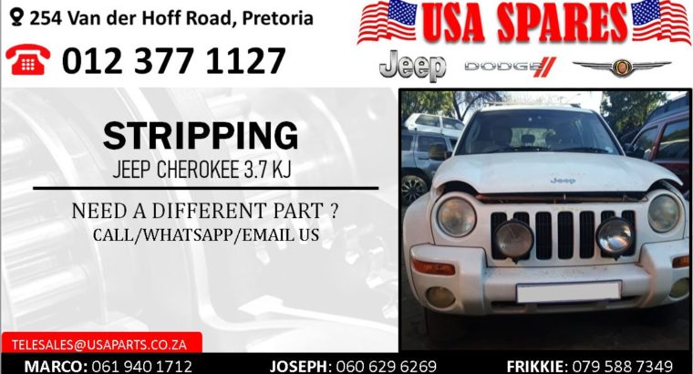 STRIPPING JEEP CHEROKEE 3.7 KJ FOR USED SPARE PARTS