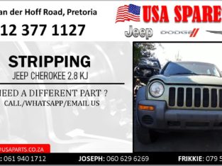 STRIPPING JEEP CHEROKEE 2.8 KJ FOR USED SPARE PARTS
