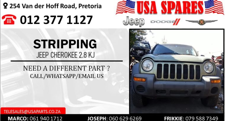 STRIPPING JEEP CHEROKEE 2.8 KJ FOR USED SPARE PARTS
