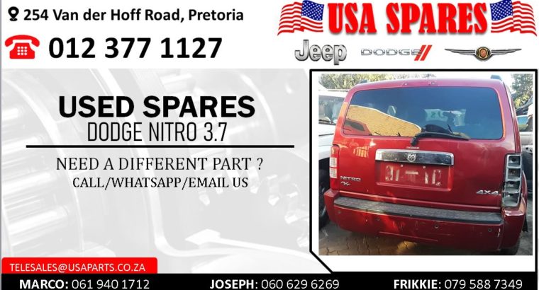 DODGE NITRO 3.7 USED SPARES/PARTS