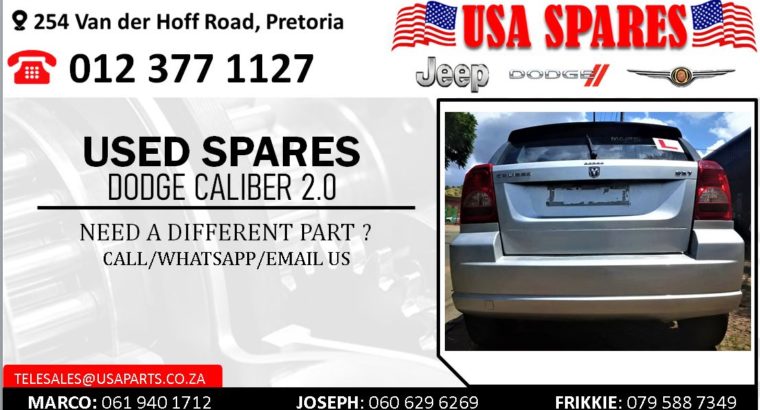DODGE CALIBER 2.0 USED SPARES/PARTS