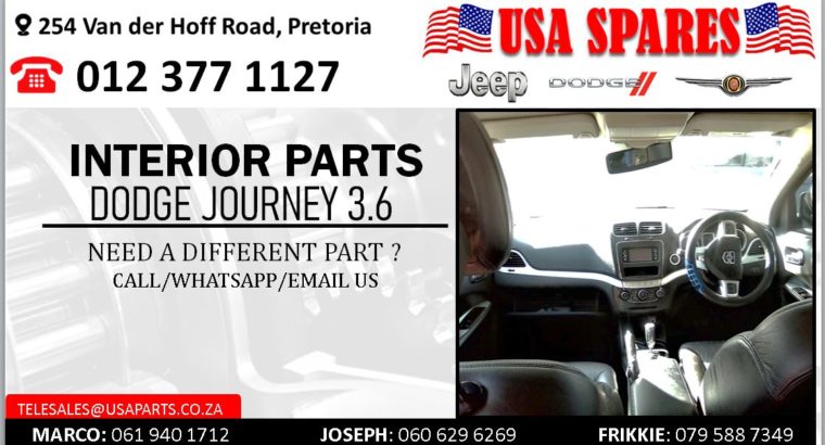 DODGE JOURNEY 3.6/2.7 NEW & USED INTERIOR SPARES/PARTS