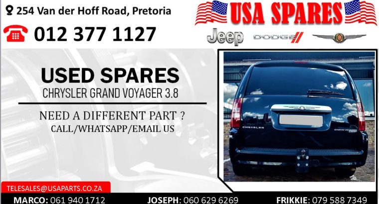 CHRYSLER GRAND VOYAGER 3.8 USED SPARES/PARTS