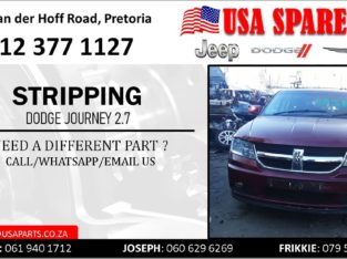 STRIPPING DODGE JOURNEY 2.7 FOR USED SPARE PARTS