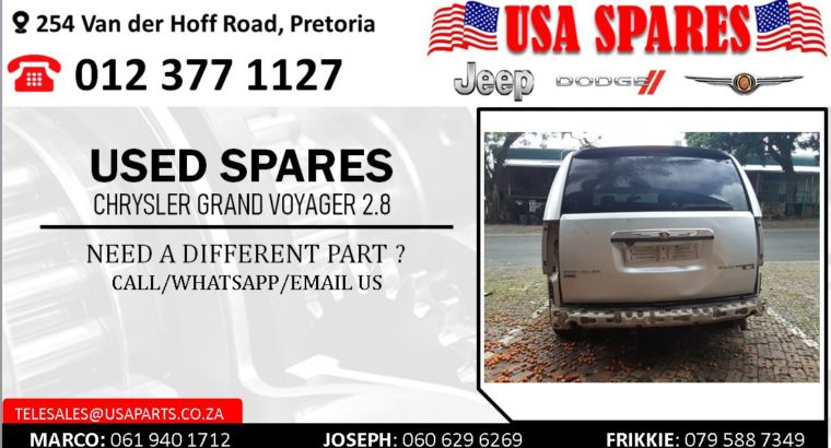 CHRYSLER GRAND VOYAGER 2.8 USED SPARES/PARTS